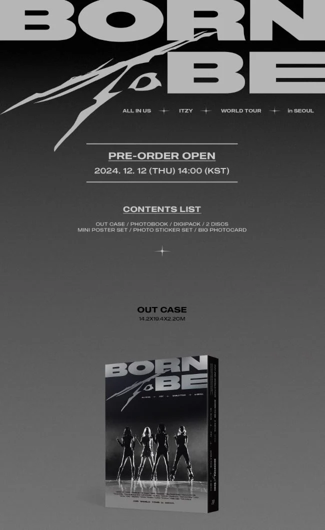 ITZY - 2ND WORLD TOUR 'BORN TO BE' IN SEOUL (BLU-RAY/ DVD)