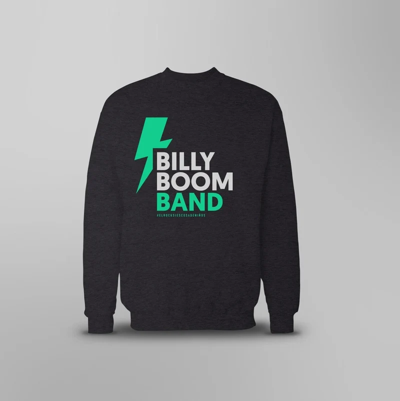 Billy Boom Band - Sudadera Rayo Negra