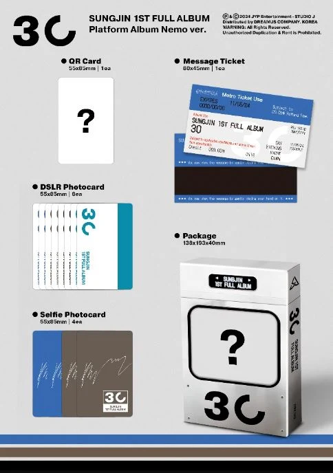SUNGJIN (DAY6) - 30 (PLATFORM ALBUM NEMO VER.)