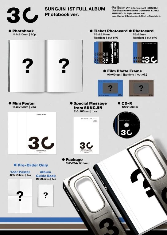 SUNGJIN (DAY6) - 30 (PHOTOBOOK VER.)