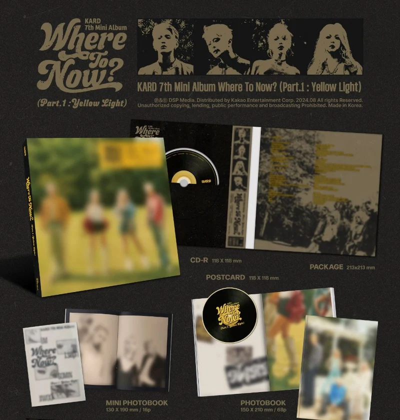 KARD - WHERE TO NOW? (PART.1 : YELLOW LIGHT) (7TH MINI ALBUM)