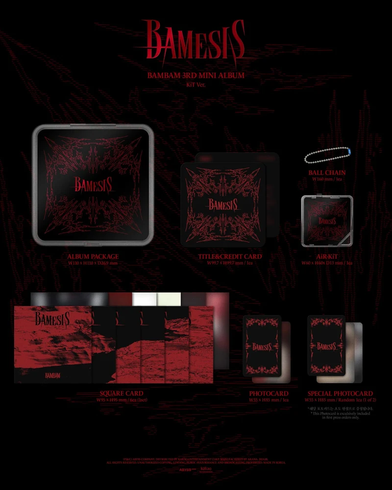 BAMBAM (GOT7) - BAMESIS (3RD MINI ALBUM) KIT VER.