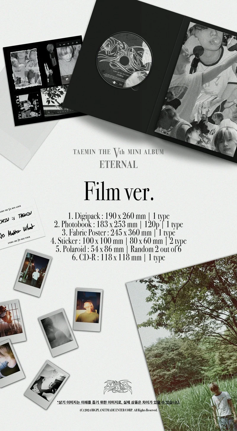 TAEMIN (SHINEE) - ETERNAL (5TH MINI ALBUM) FILM VER.