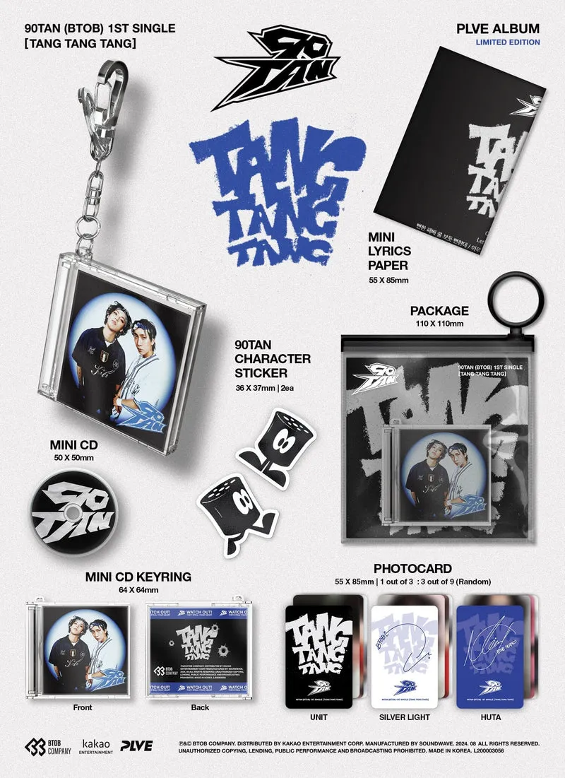 90TAN (BTOB) - TANG TANG TANG (1ST SINGLE) PLVE ALBUM (LIMITED EDITION)