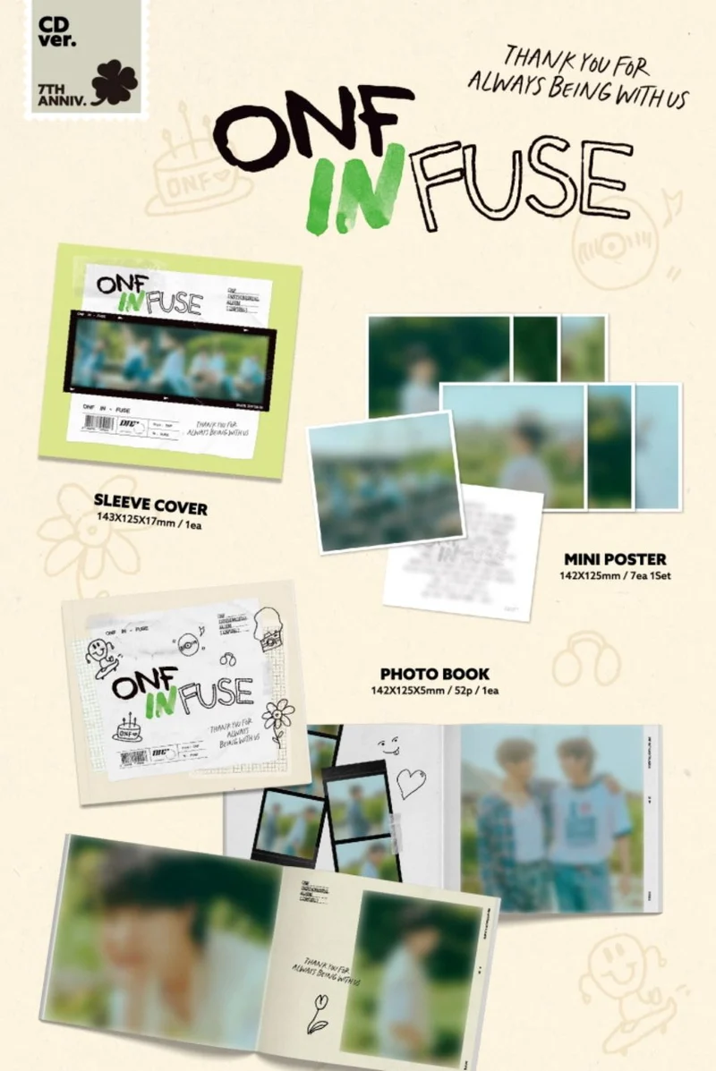 ONF - INFUSE (INSTRUMENTAL ALBUM) CD & LP