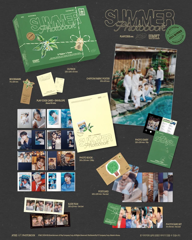 ATEEZ - 2024 SUMMER PHOTOBOOK (DVD & PLAY CODE)