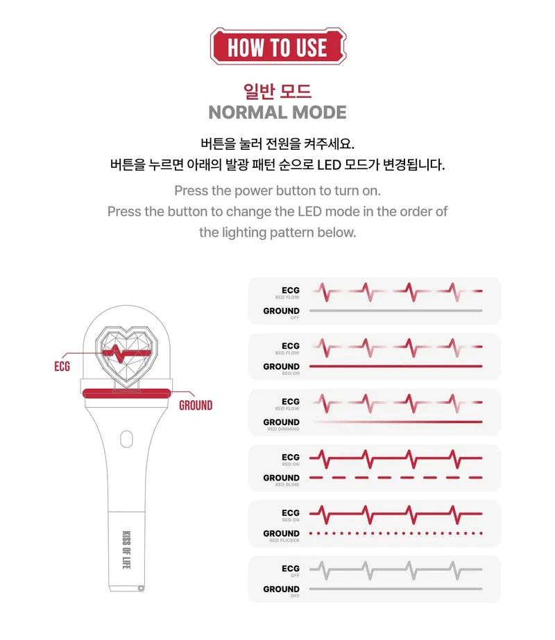 KISS OF LIFE - LIGHT STICK OFICIAL