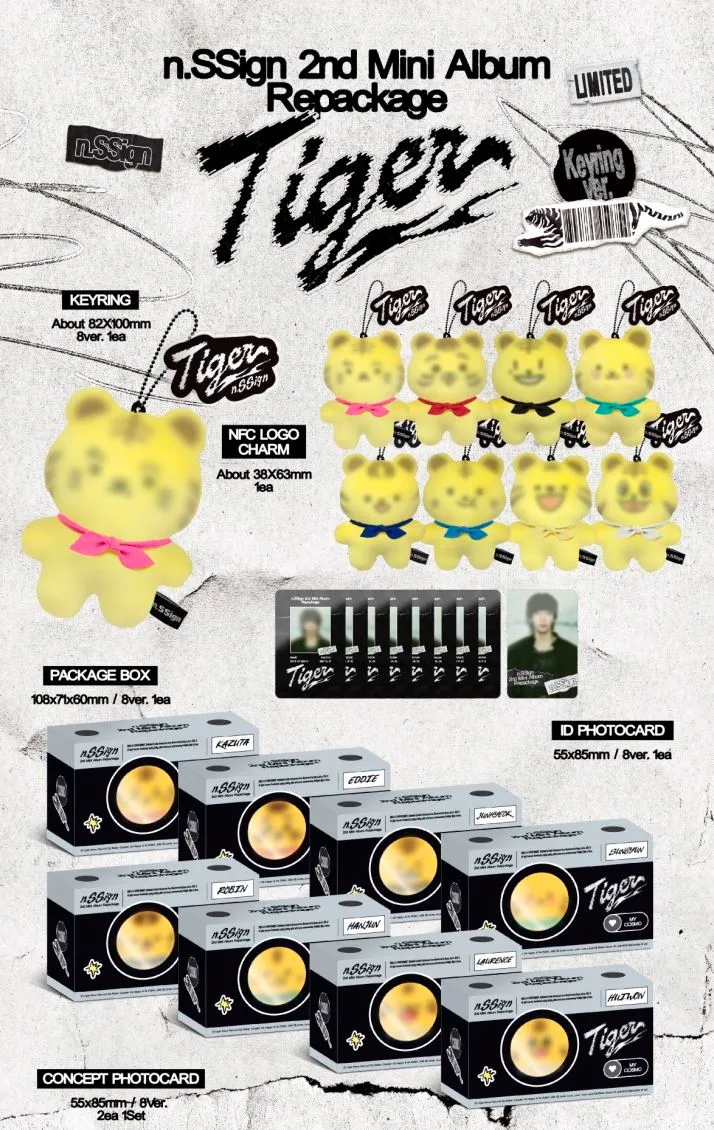 N.SSIGN - TIGER (2ND MINI ALBUM REPACKAGE) NFC KEYRING VER. (LIMITED)