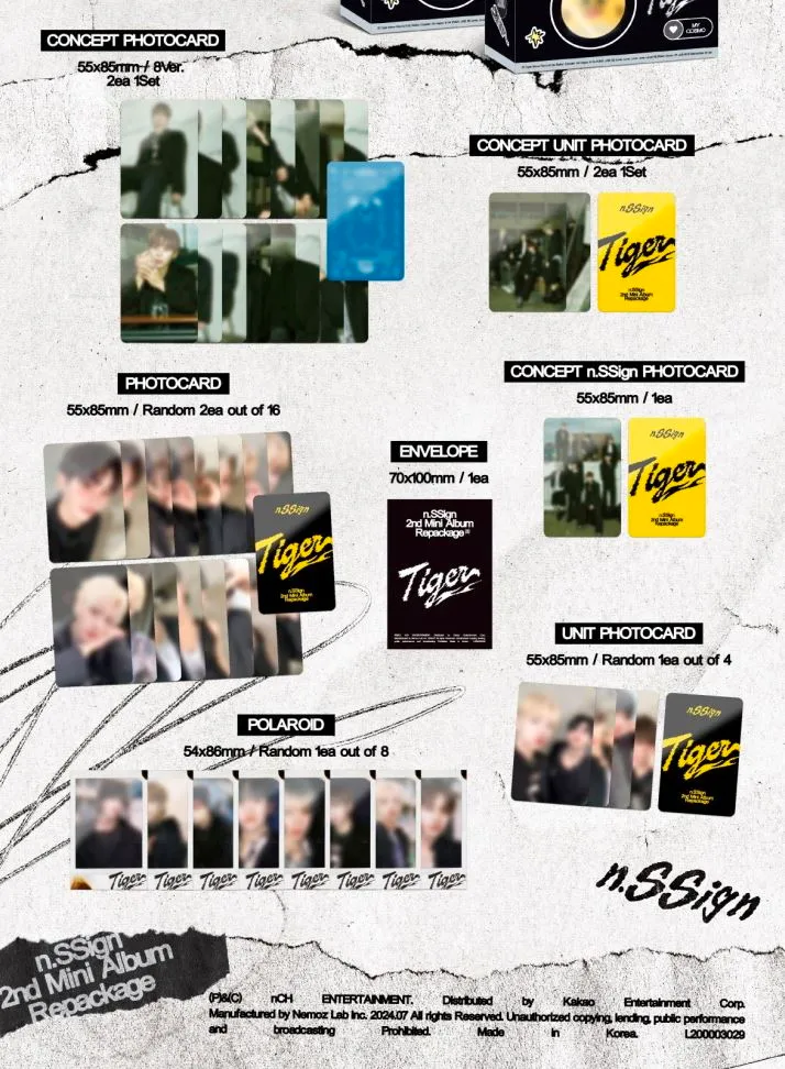 N.SSIGN - TIGER (2ND MINI ALBUM REPACKAGE) NFC KEYRING VER. (LIMITED)