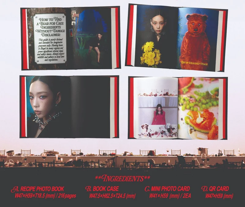 TAEYEON - HEAVEN (SINGLE ALBUM) MINI RECIPE BOOK QR VER. SMART ALBUM