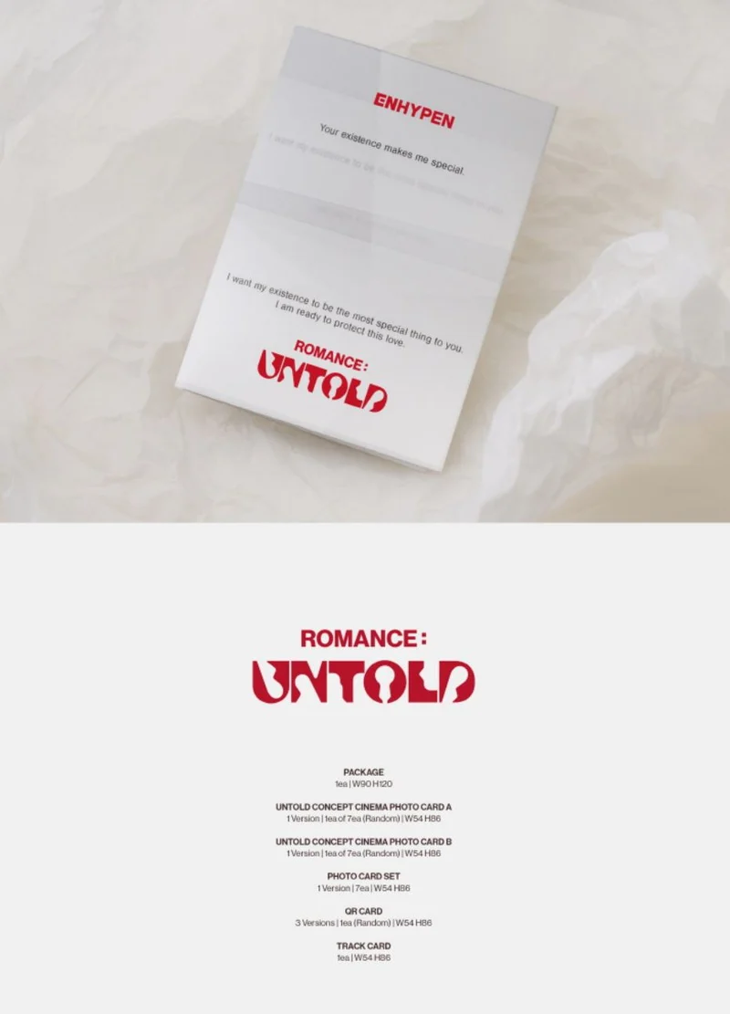 ENHYPEN - ROMANCE : UNTOLD (2ND STUDIO ALBUM) WEVERSE ALBUMS VER.