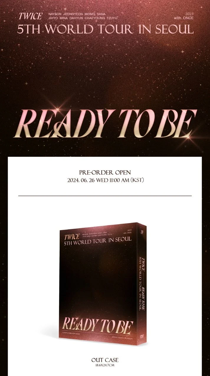 TWICE - 5TH WORLD TOUR IN SEOUL 'READY TO BE' (DVD & BLU-RAY)