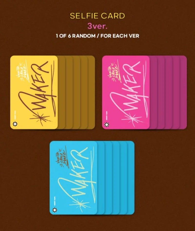 WAKER - SWEET TAPE (2ND MINI ALBUM) RISING CARD ALBUM
