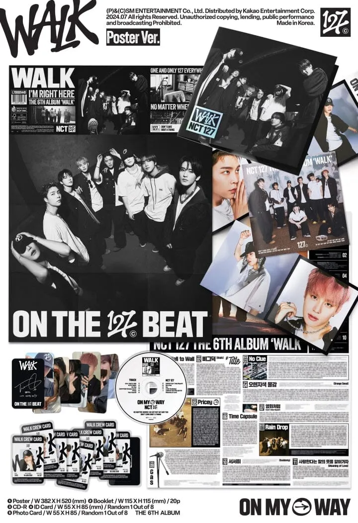 NCT 127 - WALK (THE 6TH ALBUM) POSTER VER.