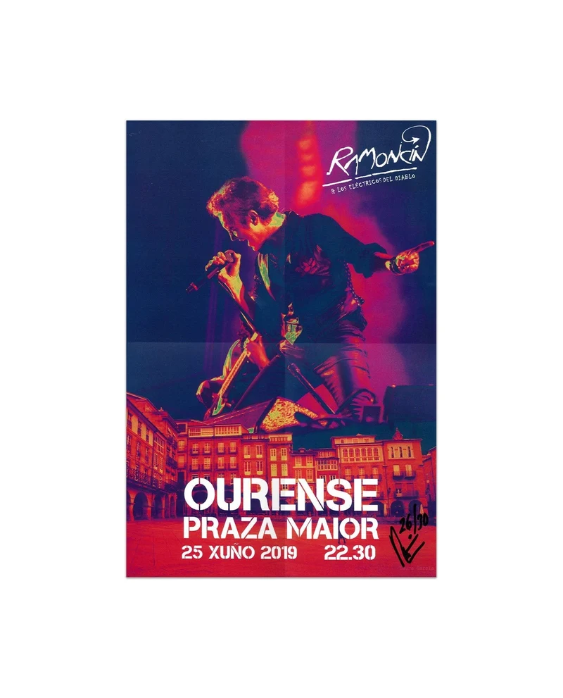 Ramoncín - Póster "Ourense" ¡FIRMADO!