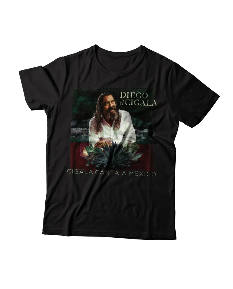 El Cigala - Camiseta "El Cigala Canta a México" - Negra
