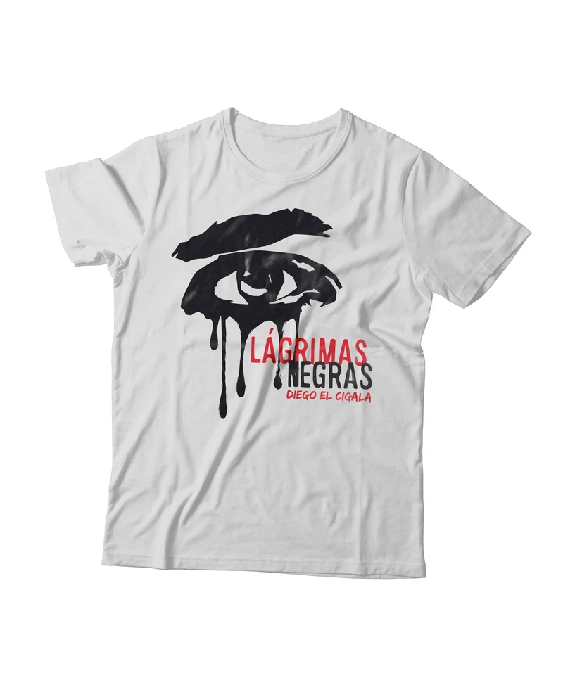 El Cigala - Camiseta "Lágrimas Negras" - Blanco
