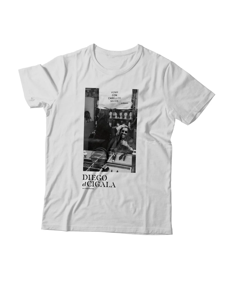 El Cigala - Camiseta El Cigala B&N Cabello por Anya Bartels