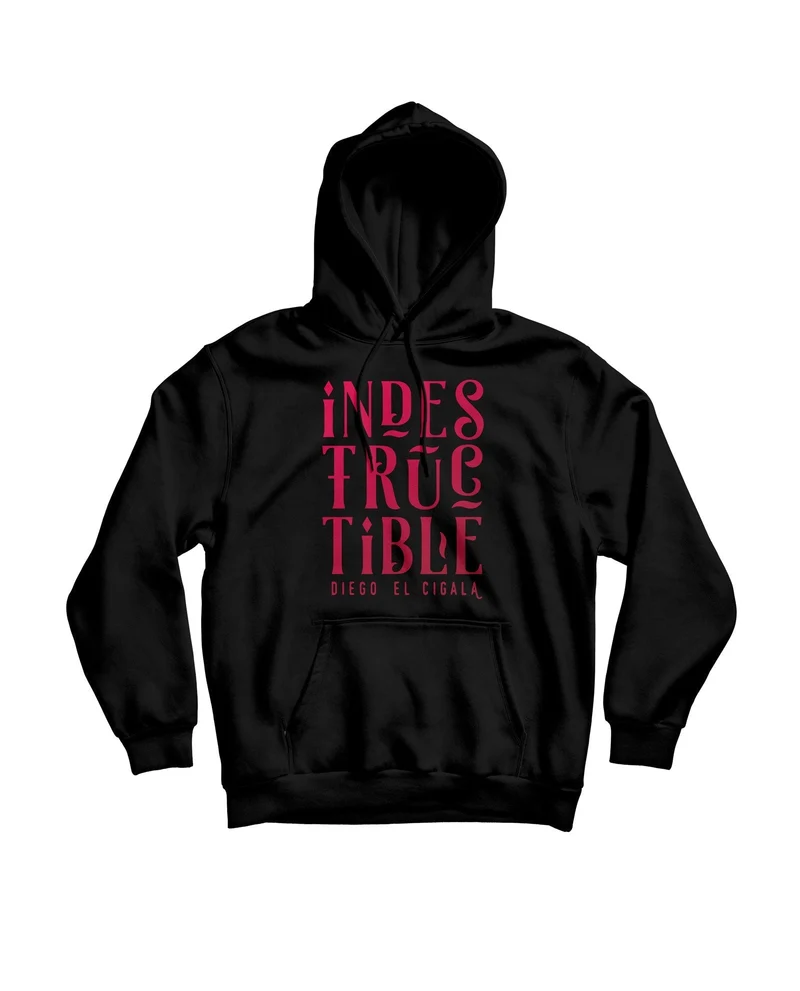 El Cigala - Sudadera Capucha "Indestructible" - Negra