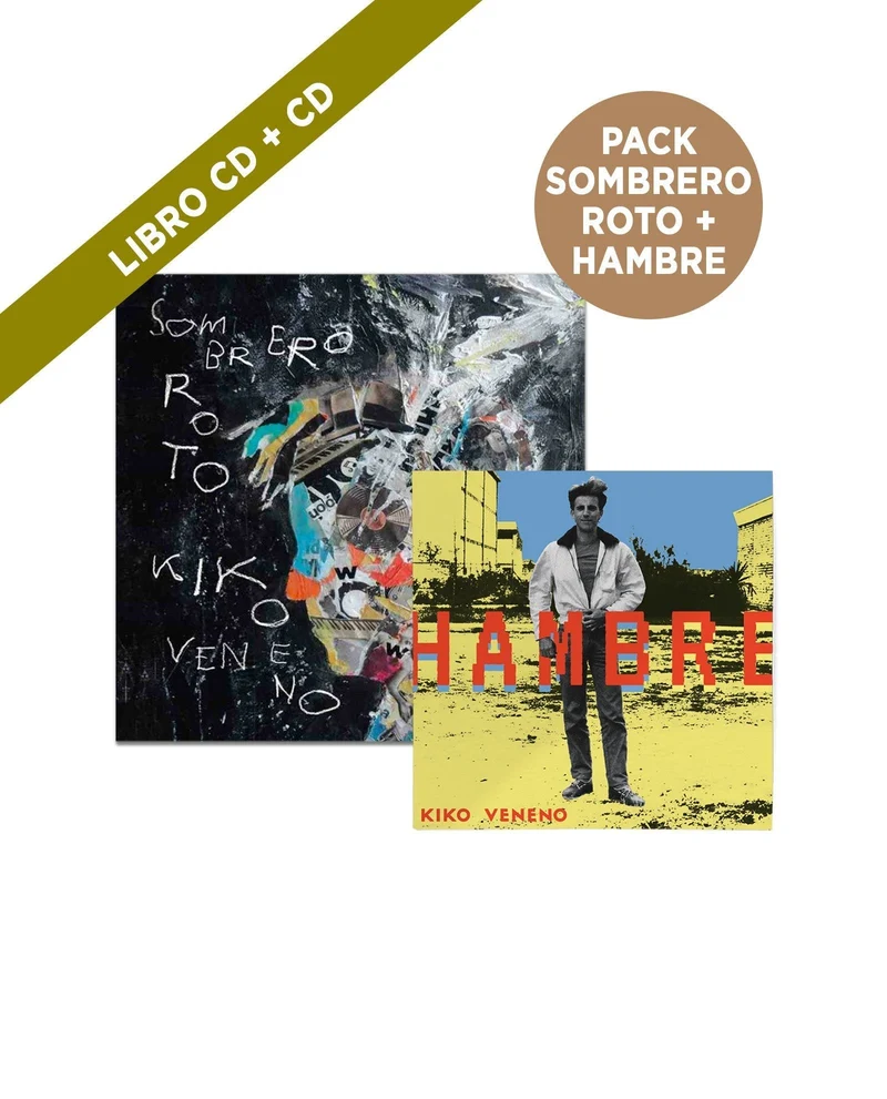 Kiko Veneno - CD "Hambre" + Libro CD "Sombrero Roto""