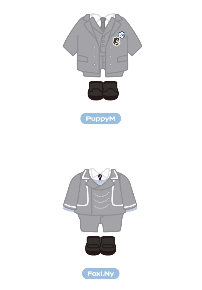 STRAY KIDS - ORIGINAL PLUSH OUTFIT ('SKZ'S MAGIC SCHOOL IN BUSAN' SKZOO MD)