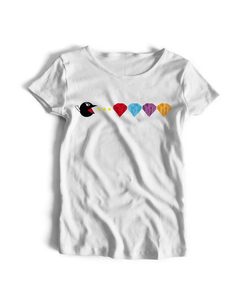 Camiseta URRAK Comecocos - Blanco