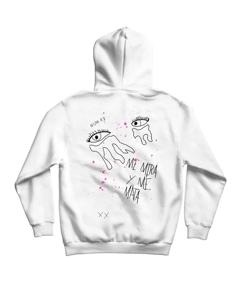 Miren - PACK CD + Sudadera Capucha Unisex "Ojos" Blanca