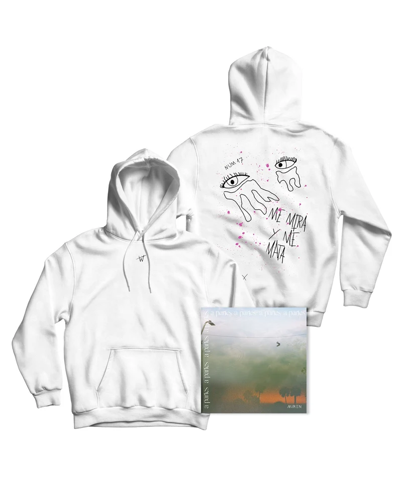 Miren - PACK CD FIRMADO + Sudadera "Ojos" Blanca