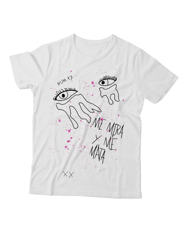 Miren - PACK CD FIRMADO + Camiseta "Ojos" Blanca