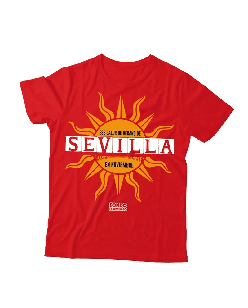 Fondo Flamenco - Camiseta "Sevilla" Roja
