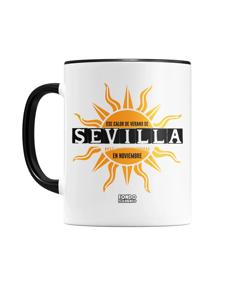 Fondo Flamenco - Taza "Sevilla" Blanca