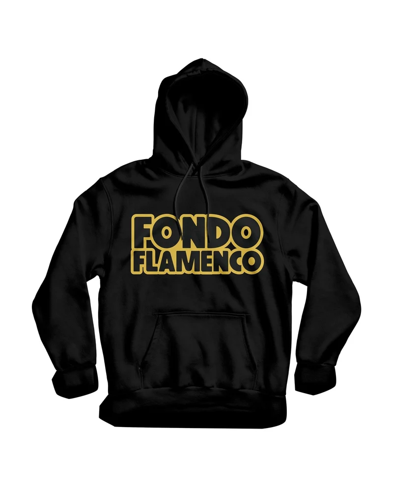 Fondo Flamenco - Sudadera Capucha Unisex "Fondo Flamenco" - Negro
