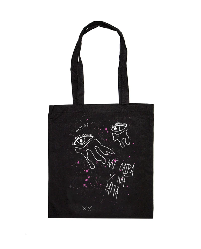 Miren - Tote Bag "Ojos" Negra