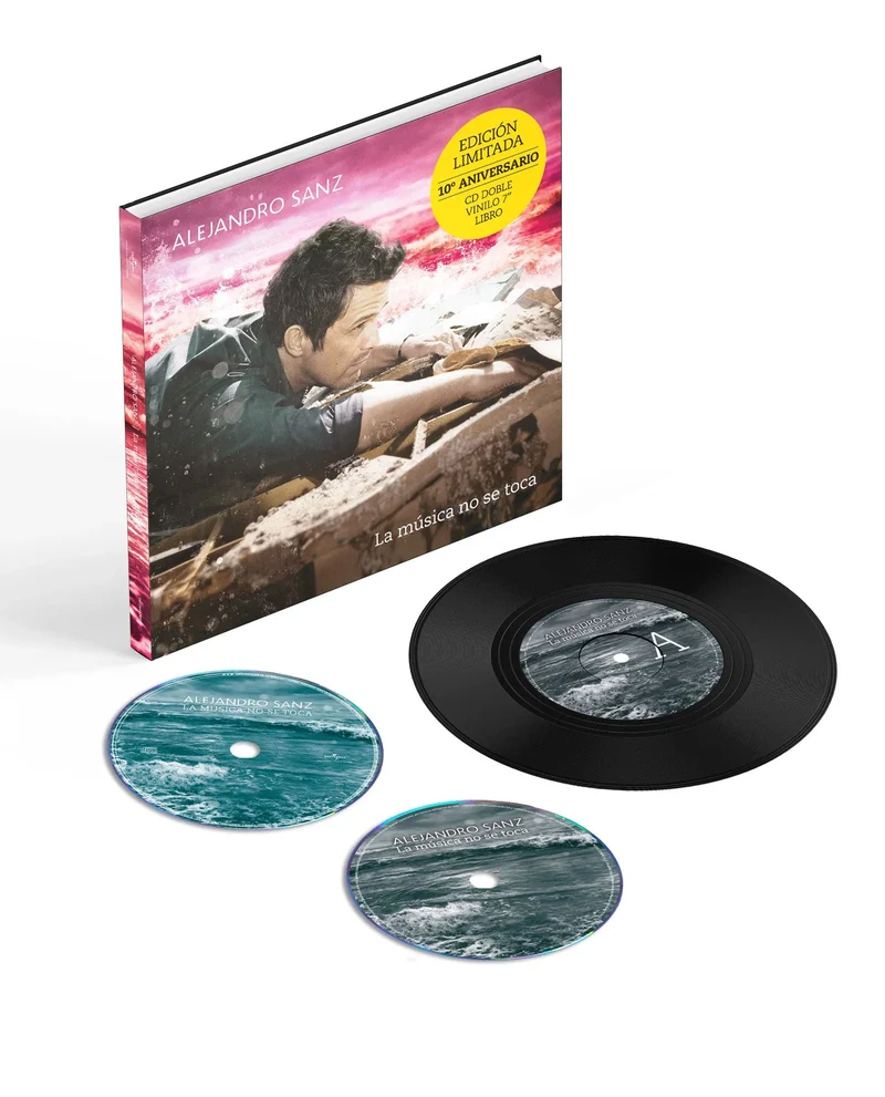 Alejandro Sanz - LP Vinilo+2CD+LIBRO "La Música No Se Toca" Ed 10º Aniversario