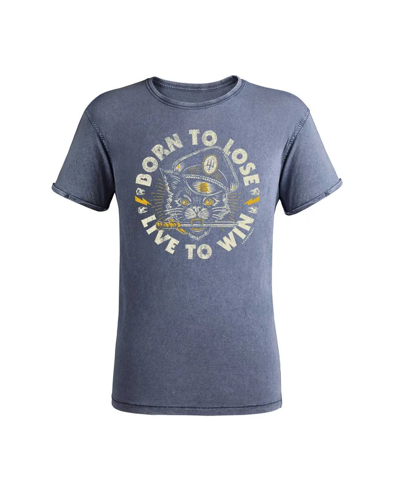 Leviathan Co. x D2fy - Camiseta Gato "Born To Lose, Live To Win"