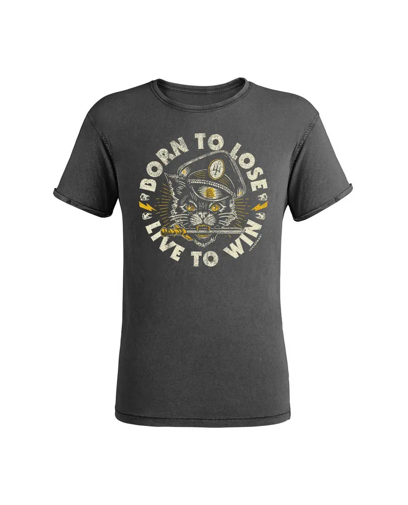 Leviathan Co. x D2fy - Camiseta Gato "Born To Lose, Live To Win"