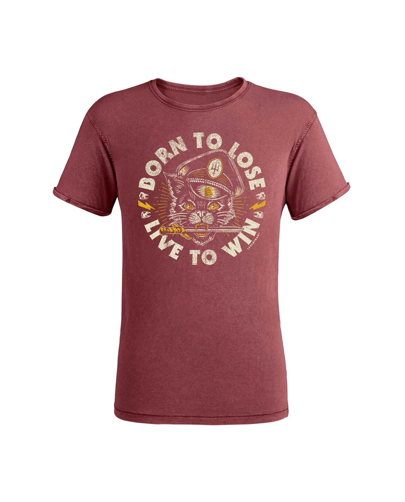 Leviathan Co. x D2fy - Camiseta Gato "Born To Lose, Live To Win"