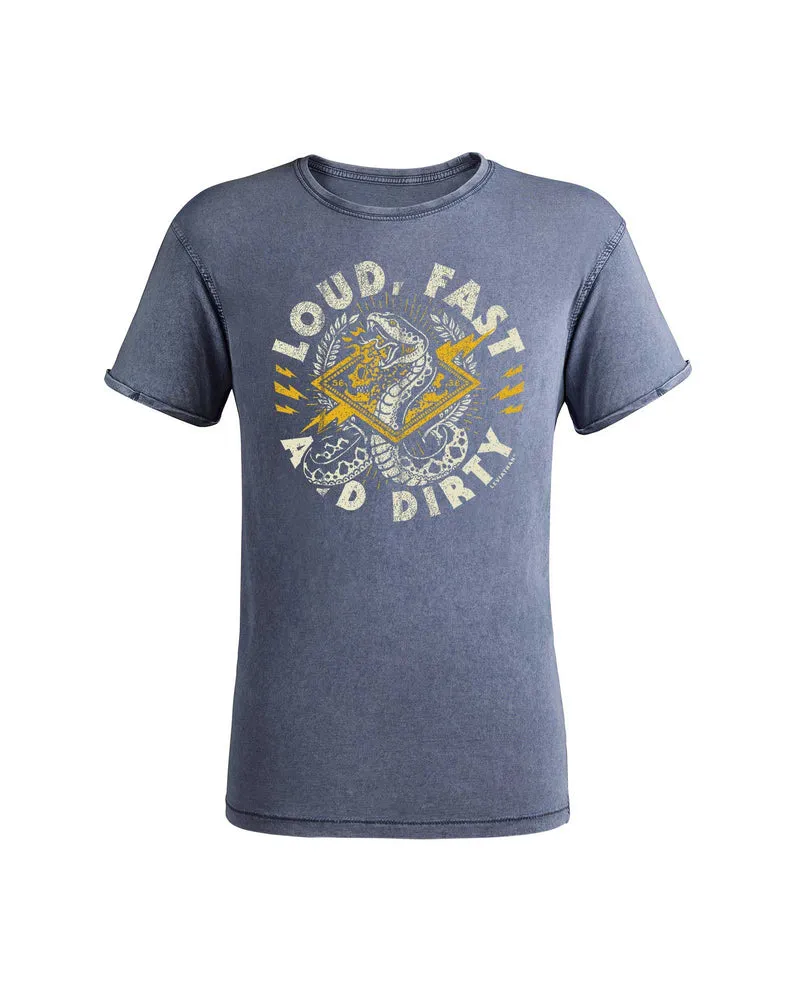 Leviathan Co. x D2fy - Camiseta Serpiente "Loud, Fast and Dirty"