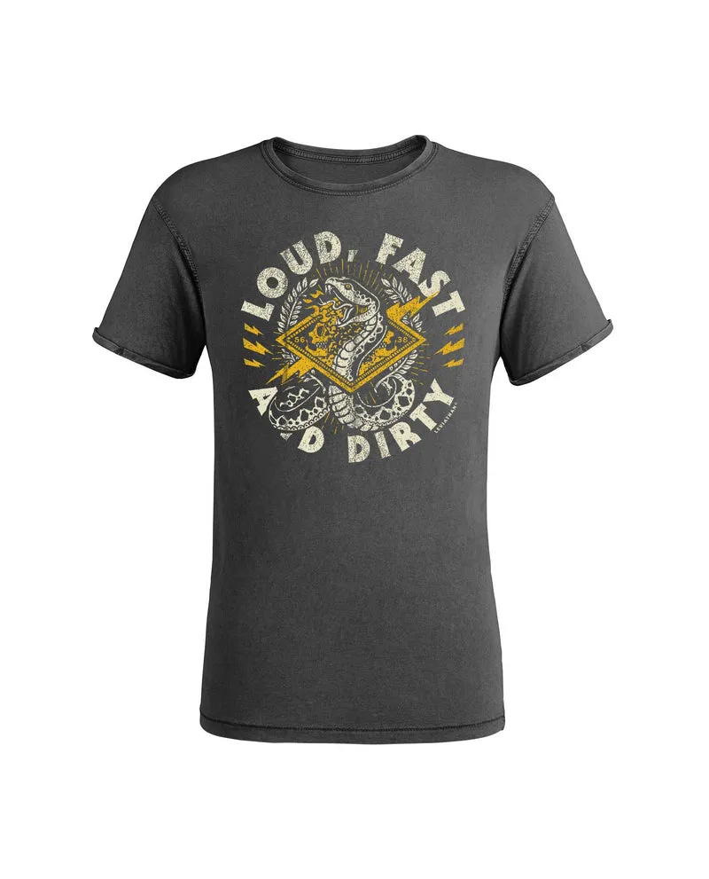 Leviathan Co. x D2fy - Camiseta Serpiente "Loud, Fast and Dirty"