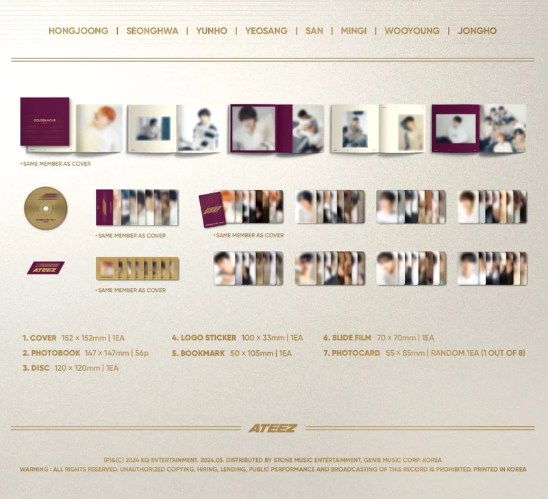 ATEEZ - GOLDEN HOUR : PART 1 (10TH MINI ALBUM) DIGIPAK VER.
