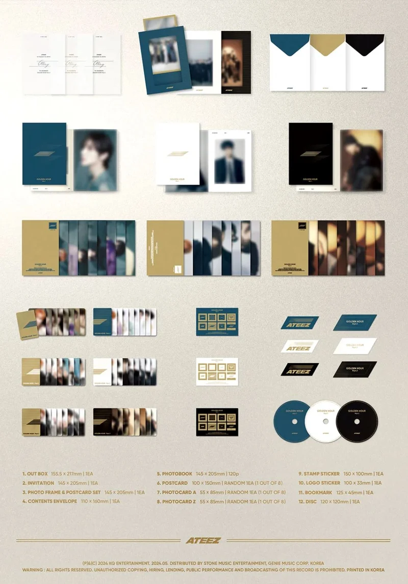 ATEEZ - GOLDEN HOUR : PART 1 (10TH MINI ALBUM)