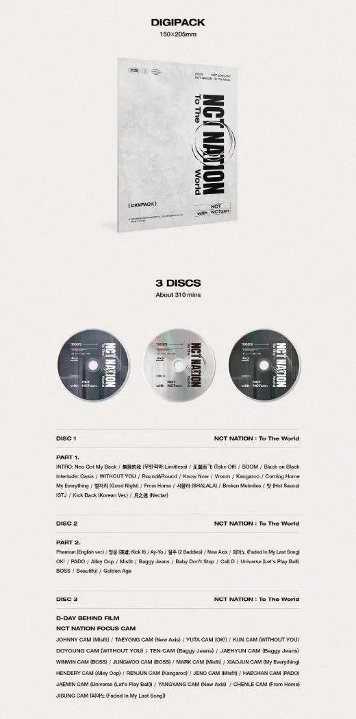 NCT - NCT NATION : TO THE WORLD CONCERT 2023 (DVD, BLU-RAY & SMTOWN CODE)