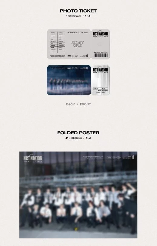 NCT - NCT NATION : TO THE WORLD CONCERT 2023 (DVD, BLU-RAY & SMTOWN CODE)