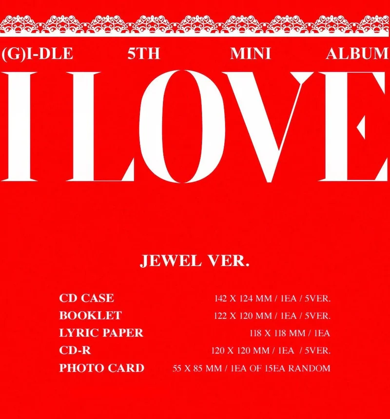 (G)I-DLE - I LOVE 5TH MINI ALBUM (JEWEL VER.)