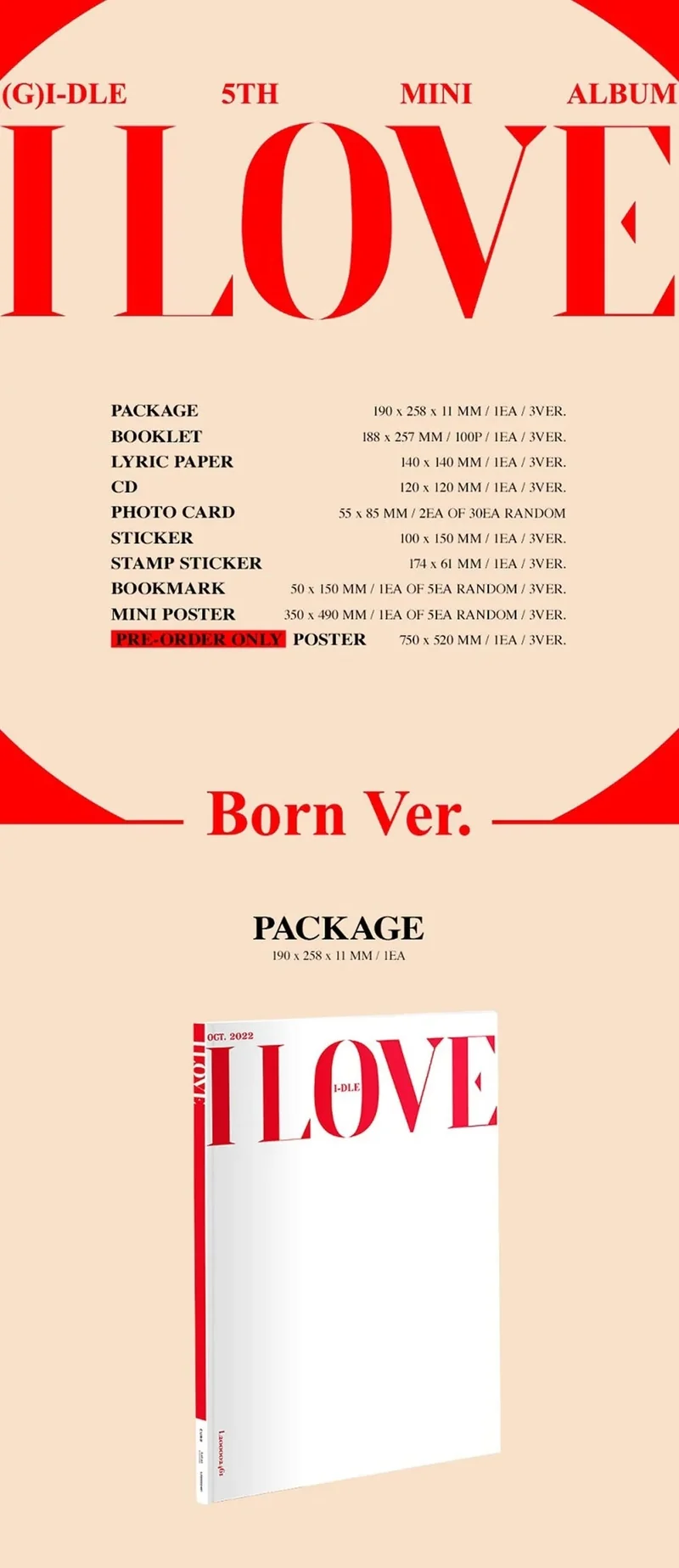 (G)I-DLE - I LOVE (5TH MINI ALBUM)