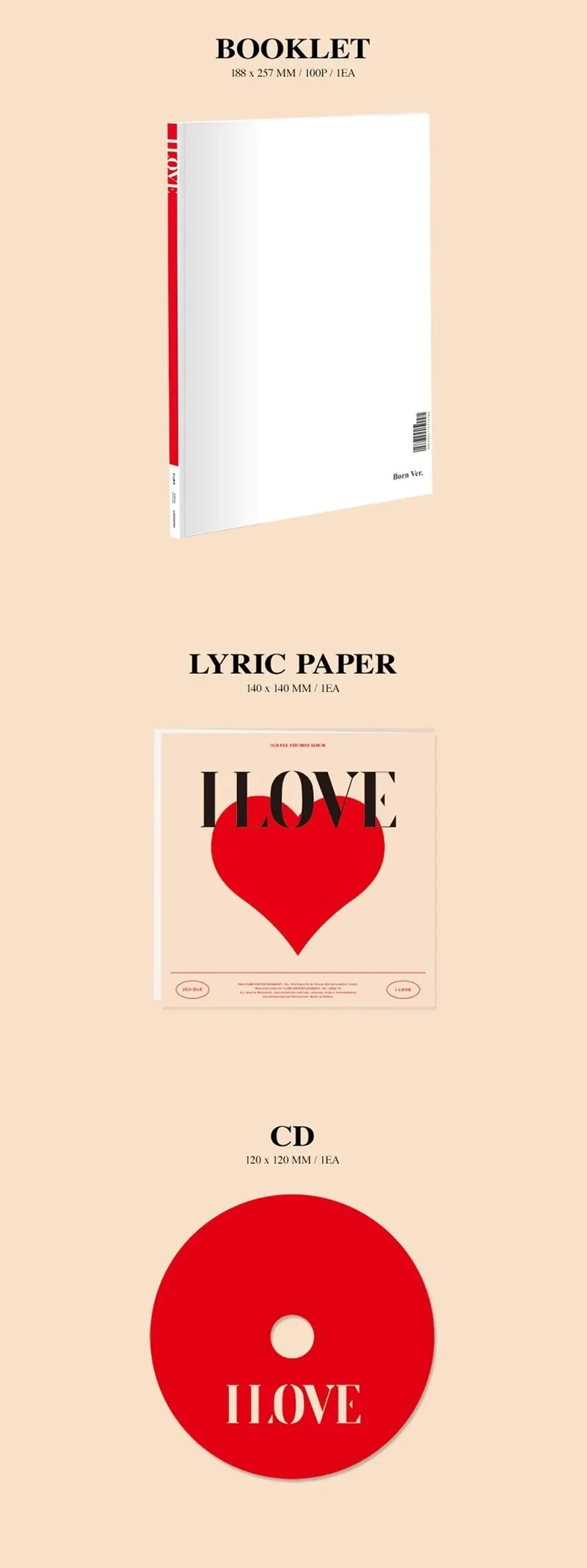 (G)I-DLE - I LOVE (5TH MINI ALBUM)