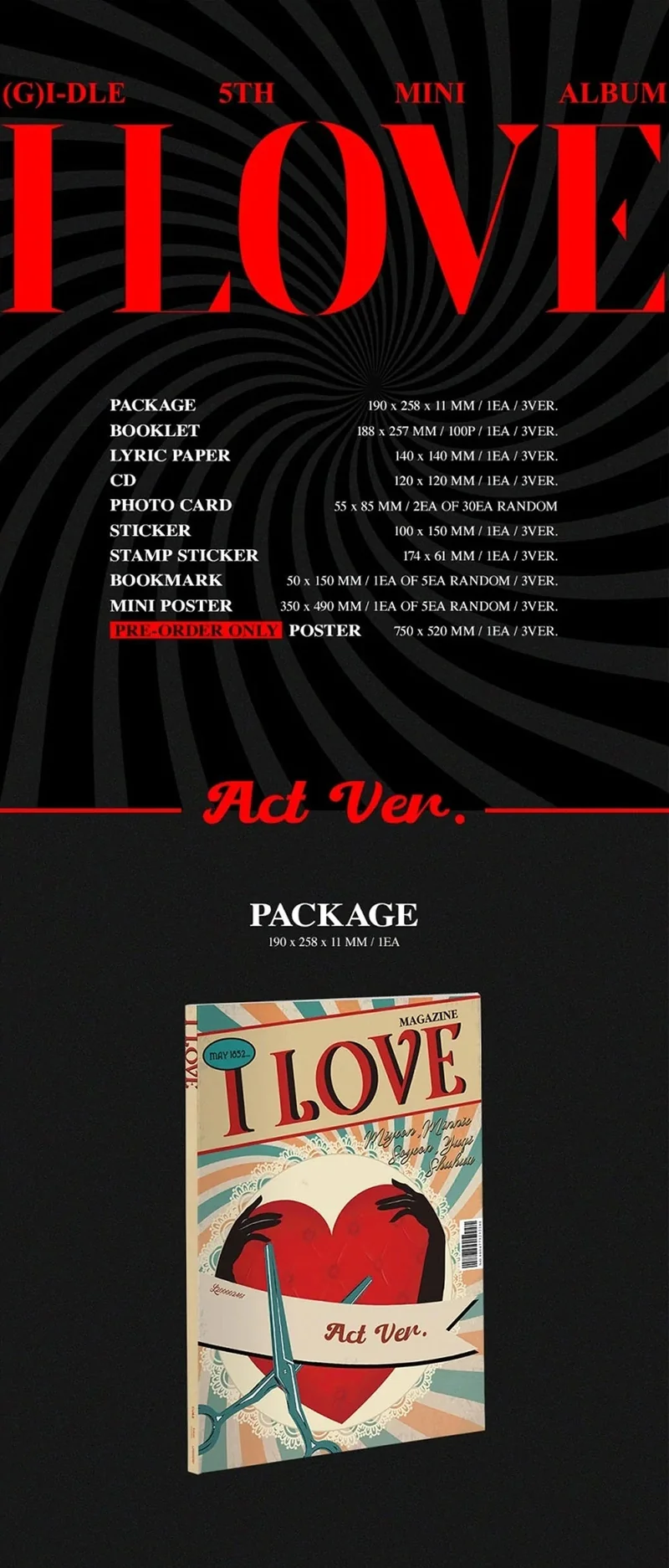 (G)I-DLE - I LOVE (5TH MINI ALBUM)