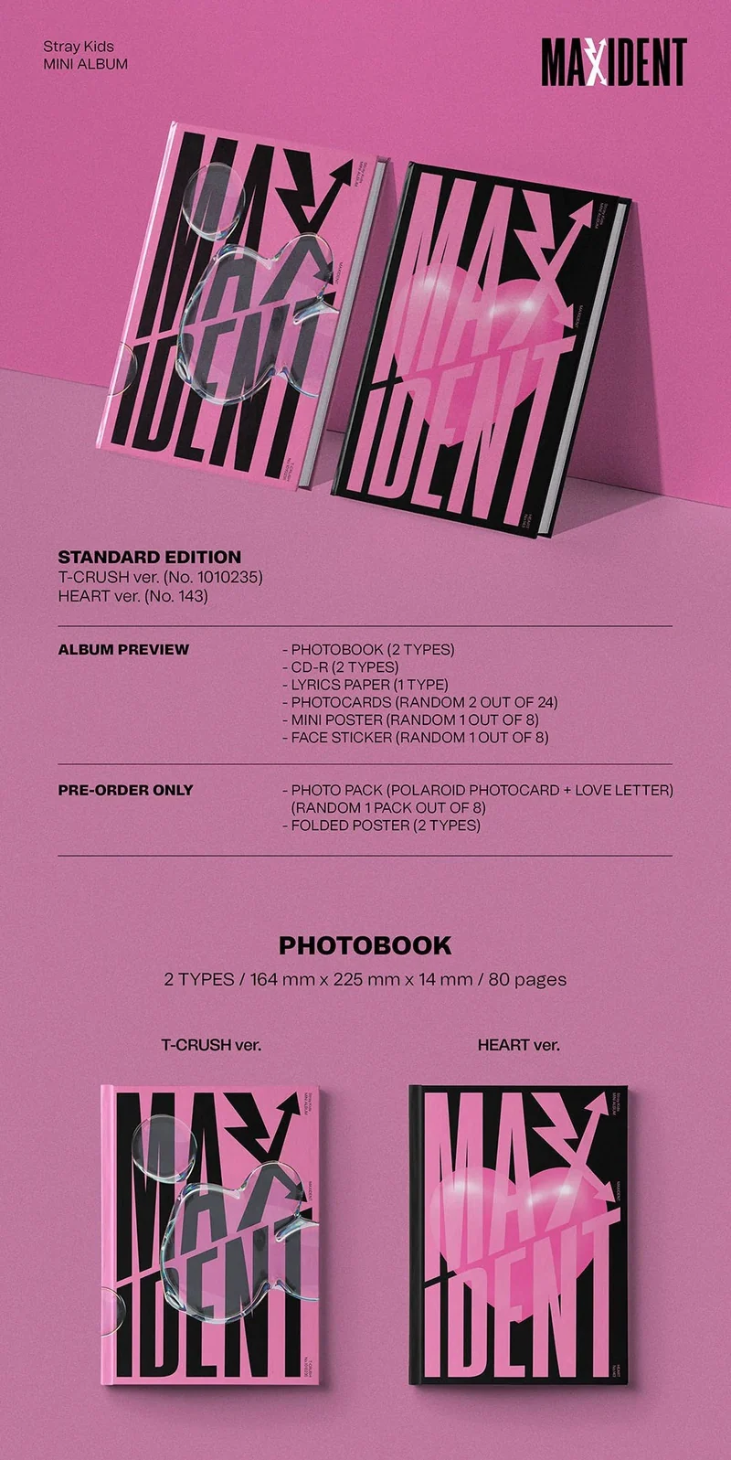 STRAY KIDS - MAXIDENT (7TH MINI ALBUM) STANDARD VER.