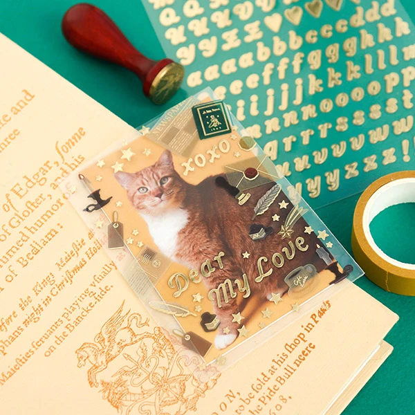 Gold Alphabet Stickers