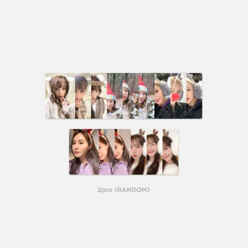 [SNSD GIRLS GENERATION] 2022 Photo Card Random Pack - 2022 Pink Christmas